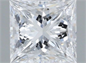 Natural Diamond 0.50 Carats, Princess with  Cut, D Color, IF Clarity and Certified by GIA