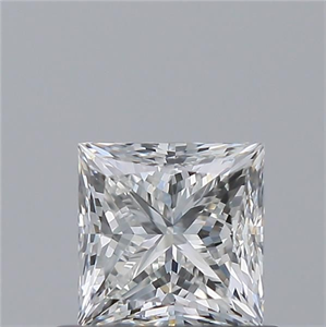 Picture of Natural Diamond 0.60 Carats, Princess with  Cut, H Color, VVS1 Clarity and Certified by GIA