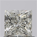 Natural Diamond 0.70 Carats, Princess with  Cut, G Color, VS2 Clarity and Certified by GIA