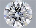 Lab Grown Diamond 2.55 Carats, Round with Ideal Cut, E Color, VVS2 Clarity and Certified by IGI
