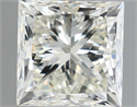 Natural Diamond 0.80 Carats, Princess with  Cut, J Color, VS1 Clarity and Certified by IGI
