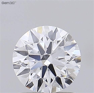 Picture of Lab Grown Diamond 1.08 Carats, Round with Ideal Cut, D Color, VVS2 Clarity and Certified by IGI