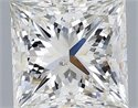 Natural Diamond 1.01 Carats, Princess with  Cut, J Color, SI1 Clarity and Certified by IGI