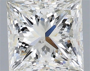 Picture of Natural Diamond 1.01 Carats, Princess with  Cut, J Color, SI1 Clarity and Certified by IGI