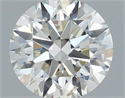 Natural Diamond 0.46 Carats, Round with Excellent Cut, H Color, SI2 Clarity and Certified by IGI