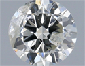 Natural Diamond 0.49 Carats, Round with Very Good Cut, I Color, I1 Clarity and Certified by IGI