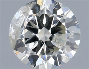 Picture of Natural Diamond 0.49 Carats, Round with Very Good Cut, I Color, I1 Clarity and Certified by IGI
