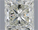 Natural Diamond 0.96 Carats, Princess with  Cut, I Color, SI1 Clarity and Certified by IGI