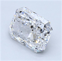Natural Diamond 2.50 Carats, Radiant with  Cut, D Color, SI2 Clarity and Certified by GIA