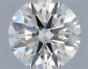 Picture of Natural Diamond 0.43 Carats, Round with Excellent Cut, I Color, SI1 Clarity and Certified by IGI
