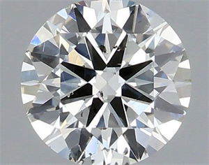 Picture of Natural Diamond 0.40 Carats, Round with Excellent Cut, H Color, SI1 Clarity and Certified by IGI