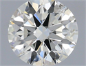 Natural Diamond 0.40 Carats, Round with Excellent Cut, H Color, SI1 Clarity and Certified by IGI