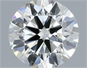 Natural Diamond 0.40 Carats, Round with Excellent Cut, H Color, SI1 Clarity and Certified by IGI