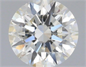 Natural Diamond 0.40 Carats, Round with Excellent Cut, H Color, SI1 Clarity and Certified by IGI