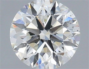 Picture of Natural Diamond 0.41 Carats, Round with Excellent Cut, H Color, SI1 Clarity and Certified by IGI