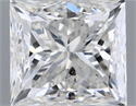 Natural Diamond 1.01 Carats, Princess with  Cut, H Color, SI2 Clarity and Certified by IGI