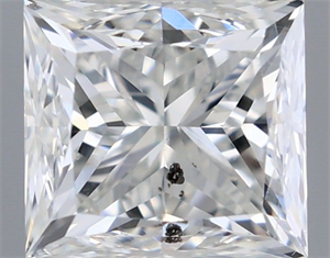 Picture of Natural Diamond 1.01 Carats, Princess with  Cut, H Color, SI2 Clarity and Certified by IGI