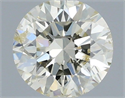 Natural Diamond 0.41 Carats, Round with Excellent Cut, L Color, I1 Clarity and Certified by IGI