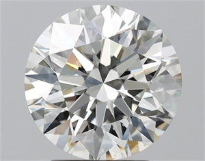 Picture of Natural Diamond 3.01 Carats, Round with Excellent Cut, J Color, VS2 Clarity and Certified by GIA