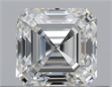 Natural Diamond 0.50 Carats, Asscher with  Cut, I Color, VVS1 Clarity and Certified by GIA