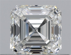 Picture of Natural Diamond 0.50 Carats, Asscher with  Cut, I Color, VVS1 Clarity and Certified by GIA