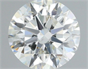 Natural Diamond 0.40 Carats, Round with Excellent Cut, H Color, SI1 Clarity and Certified by IGI