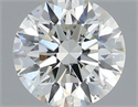 Natural Diamond 0.40 Carats, Round with Excellent Cut, H Color, SI1 Clarity and Certified by IGI
