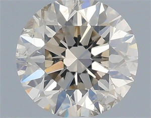 Picture of Natural Diamond 0.44 Carats, Round with Excellent Cut, K Color, I1 Clarity and Certified by IGI