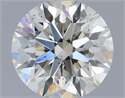 Natural Diamond 0.40 Carats, Round with Excellent Cut, H Color, SI1 Clarity and Certified by IGI