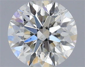 Picture of Natural Diamond 0.40 Carats, Round with Excellent Cut, H Color, SI1 Clarity and Certified by IGI