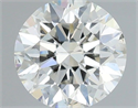 Natural Diamond 0.40 Carats, Round with Excellent Cut, H Color, SI1 Clarity and Certified by IGI