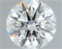 Natural Diamond 0.40 Carats, Round with Excellent Cut, H Color, SI1 Clarity and Certified by IGI