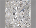 Natural Diamond 0.90 Carats, Princess with  Cut, F Color, SI1 Clarity and Certified by GIA