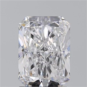 Picture of Natural Diamond 2.01 Carats, Radiant with  Cut, D Color, VS2 Clarity and Certified by GIA