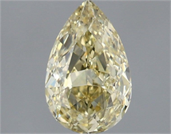 Picture of Lab Grown Diamond 1.53 Carats, Pear with  Cut, Fancy Intense Yellow Color, VS1 Clarity and Certified by IGI