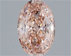 Picture of Lab Grown Diamond 1.90 Carats, Oval with  Cut, Fancy Intense Pink Color, VVS2 Clarity and Certified by IGI