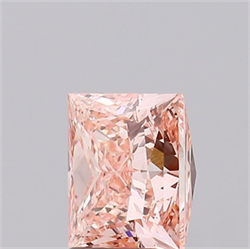 Picture of Lab Grown Diamond 3.02 Carats, Princess with  Cut, Fancy Vivid Pink Color, VVS2 Clarity and Certified by IGI