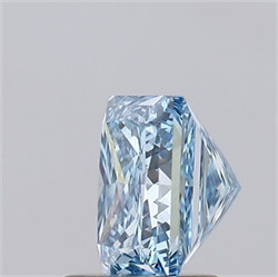 Picture of Lab Grown Diamond 1.94 Carats, Princess with  Cut, Fancy Vivid Blue Color, VS1 Clarity and Certified by IGI