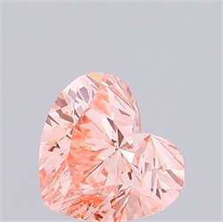 Picture of Lab Grown Diamond 3.00 Carats, Heart with  Cut, Fancy Intense Pink Color, VS2 Clarity and Certified by IGI