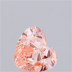Picture of Lab Grown Diamond 3.00 Carats, Heart with  Cut, Fancy Vivid Pink Color, VS2 Clarity and Certified by IGI