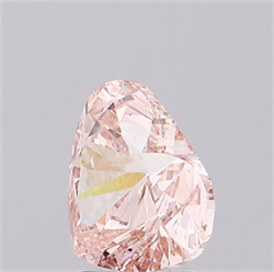 Picture of Lab Grown Diamond 2.58 Carats, Heart with  Cut, Fancy Intense Pink Color, VVS2 Clarity and Certified by IGI