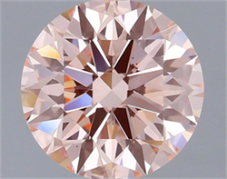 Picture of Lab Grown Diamond 2.03 Carats, Round with Ideal Cut, Fancy Intense Pink Color, VS1 Clarity and Certified by IGI