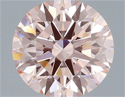 Picture of Lab Grown Diamond 1.43 Carats, Round with Ideal Cut, Fancy Intense Pink Color, VS2 Clarity and Certified by IGI