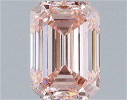 Picture of Lab Grown Diamond 1.57 Carats, Emerald with  Cut, Fancy Intense Pink Color, VS2 Clarity and Certified by IGI