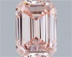 Picture of Lab Grown Diamond 1.56 Carats, Emerald with  Cut, Fancy Intense Pink Color, VS1 Clarity and Certified by IGI