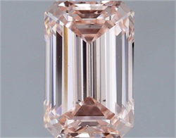 Picture of Lab Grown Diamond 2.01 Carats, Emerald with  Cut, Fancy Intense Pink Color, VS2 Clarity and Certified by IGI