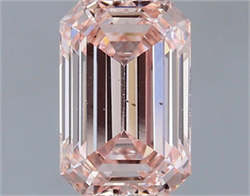Picture of Lab Grown Diamond 1.51 Carats, Emerald with  Cut, Fancy Intense Pink Color, VS2 Clarity and Certified by IGI