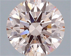 Picture of Lab Grown Diamond 2.06 Carats, Round with Ideal Cut, Fancy Pink Color, VS1 Clarity and Certified by IGI