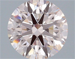 Picture of Lab Grown Diamond 2.03 Carats, Round with Ideal Cut, Fancy Light Pink Color, VS1 Clarity and Certified by IGI