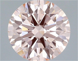 Picture of Lab Grown Diamond 2.03 Carats, Round with Ideal Cut, Fancy Intense Pink Color, VS1 Clarity and Certified by IGI